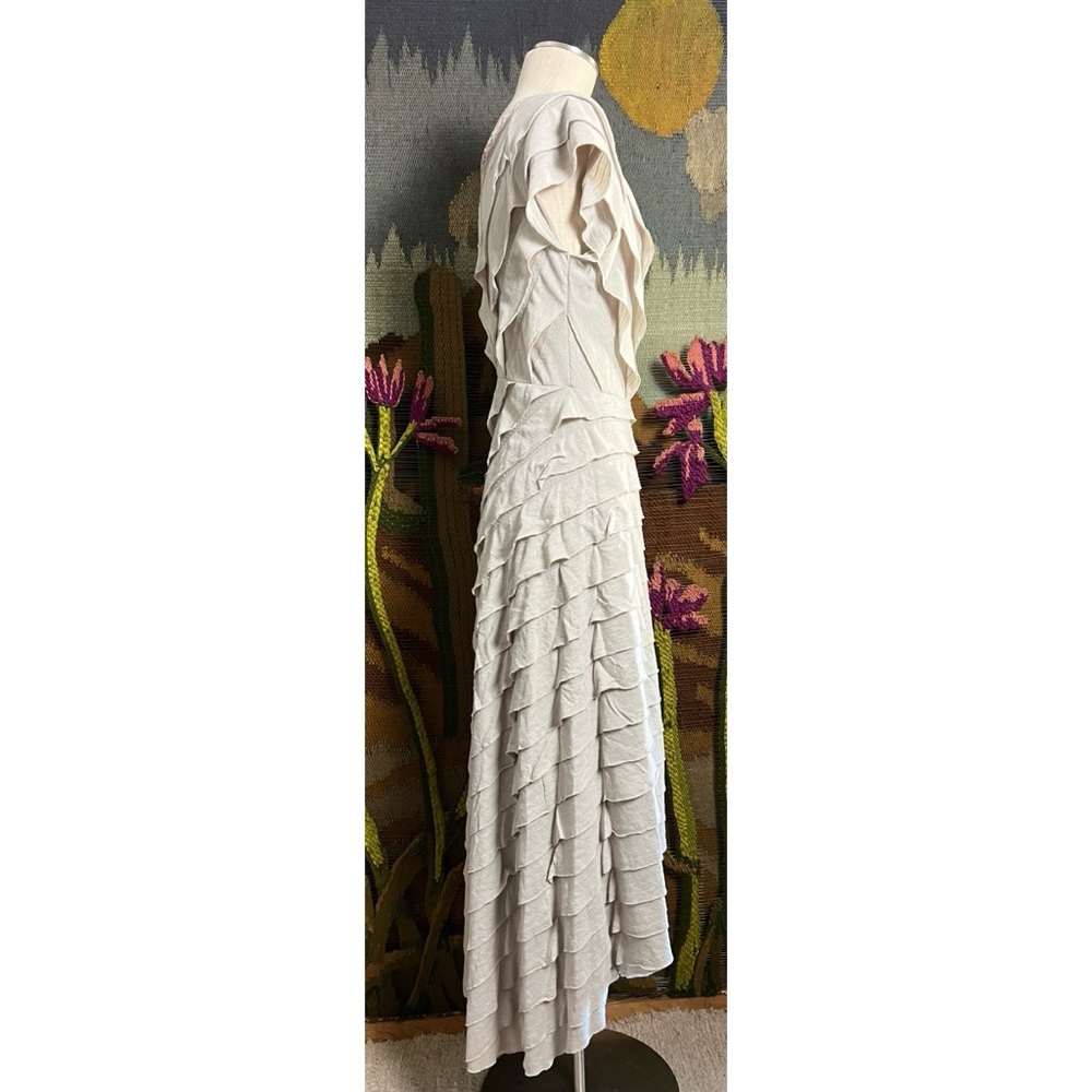 Free People Ruffle Midi Dress M - Picture 6 of 12